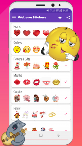 اسکرین شات 1 برنامه WeLove stickers (WASticker)