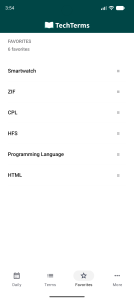 اسکرین شات 2 برنامه Tech Terms