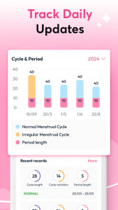اسکرین شات 6 برنامه She Period & Pregnancy Tracker