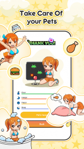 اسکرین شات 5 برنامه Shimeji Home: My Desktop Pet