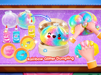 اسکرین شات 3 بازی Dumpling Squishy Glitter Slime