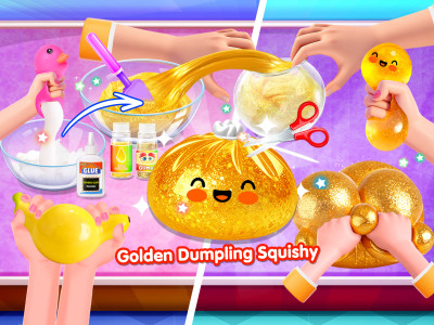 اسکرین شات 2 بازی Dumpling Squishy Glitter Slime