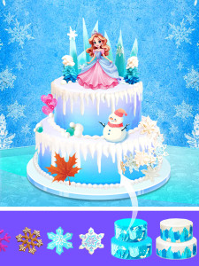 اسکرین شات 3 بازی Icy Princess & Prince Cake