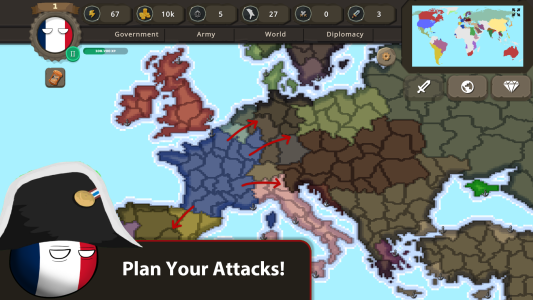 اسکرین شات 4 بازی Countryballs at War