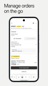 اسکرین شات 6 برنامه Shopify: Sell online/in person