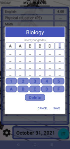 اسکرین شات 4 برنامه My Grades - School Timetable