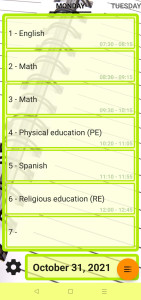 اسکرین شات 2 برنامه My Grades - School Timetable
