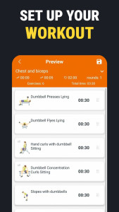 اسکرین شات 5 برنامه Home workouts with dumbbells