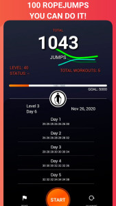 اسکرین شات 1 برنامه 1000 jumping rope BeStronger
