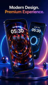 اسکرین شات 1 برنامه Modern Style Lockscreen