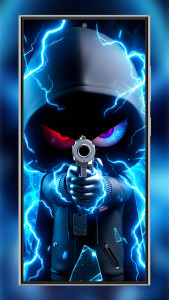 اسکرین شات 8 برنامه Silly Smile Gun Live Wallpaper