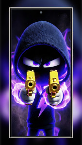 اسکرین شات 1 برنامه Silly Smile Gun Live Wallpaper