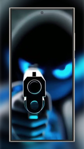 اسکرین شات 6 برنامه Silly Smile Gun Live Wallpaper