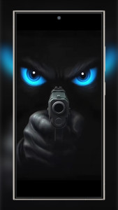 اسکرین شات 2 برنامه Silly Smile Gun Live Wallpaper