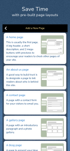 اسکرین شات 4 برنامه Website Builder for Android