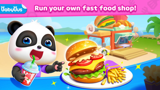 اسکرین شات 1 بازی Little Panda's Fast Food Cook