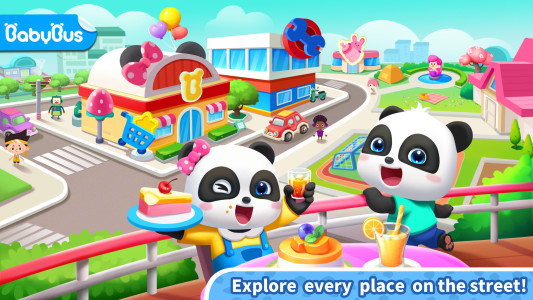 اسکرین شات 1 بازی Baby Panda's Town: Street