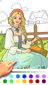 اسکرین شات 3 بازی Princess Game Fantasy Coloring