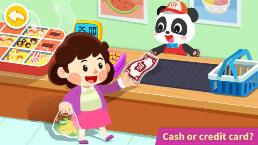 اسکرین شات 3 بازی Baby Panda's Town: Supermarket