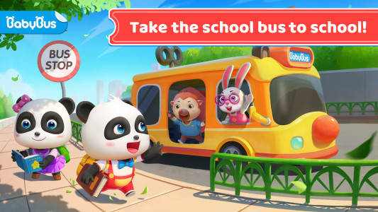 اسکرین شات 1 بازی Baby Panda's School Bus