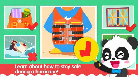 اسکرین شات 5 بازی Baby Panda's Hurricane Safety