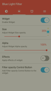 اسکرین شات 5 برنامه sFilter - Blue Light Filter