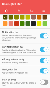 اسکرین شات 3 برنامه sFilter - Blue Light Filter