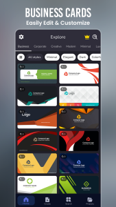 اسکرین شات 1 برنامه Ultimate Business Card Maker