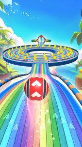 اسکرین شات 5 بازی 3D Super Rolling Ball Race