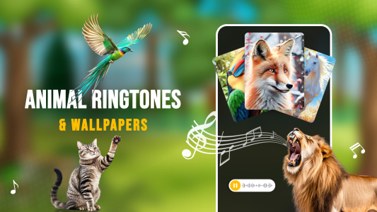 اسکرین شات 1 برنامه Animal Ringtones