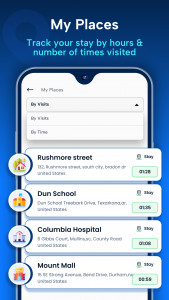 اسکرین شات 7 برنامه My Location Timeline on Map