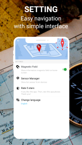 اسکرین شات 5 برنامه Compass360: Smart Compass tool