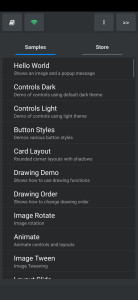 اسکرین شات 3 برنامه DroidScript: JS and Python IDE