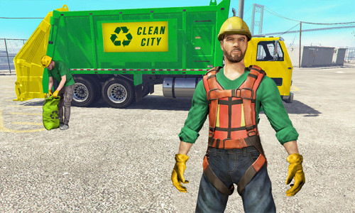اسکرین شات 2 بازی Road Sweeper Garbage Truck Sim