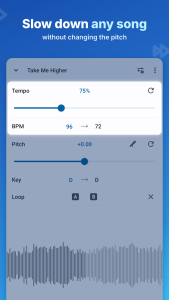 اسکرین شات 1 برنامه Music Speed Changer
