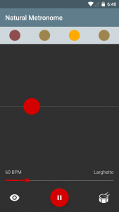 اسکرین شات 2 برنامه Natural Metronome