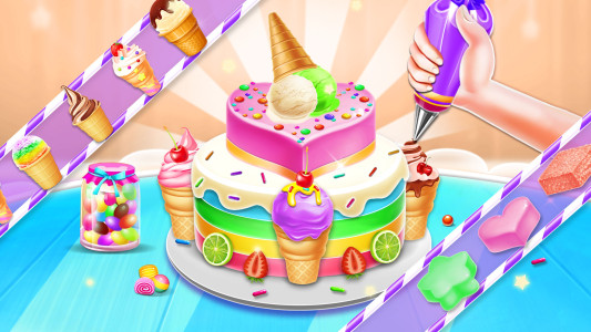 اسکرین شات 8 برنامه Sweet Bakery: Baking Cake Game