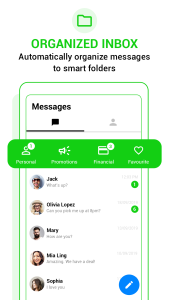 اسکرین شات 2 برنامه Messenger SMS - Text messages
