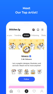اسکرین شات 3 برنامه Sticker.ly - Sticker Maker