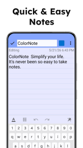 اسکرین شات 3 برنامه ColorNote Notepad Notes