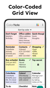 اسکرین شات 7 برنامه ColorNote Notepad Notes