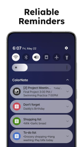 اسکرین شات 5 برنامه ColorNote Notepad Notes