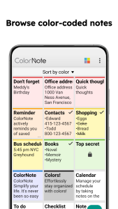 اسکرین شات 7 برنامه ColorNote Notepad Notes