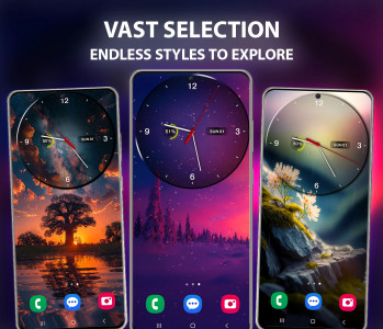 اسکرین شات 5 برنامه Clock Live Wallpapers