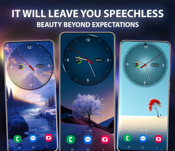 اسکرین شات 6 برنامه Clock Live Wallpapers