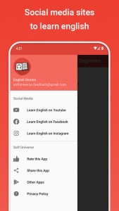 اسکرین شات 5 برنامه Learn English Stories Offline