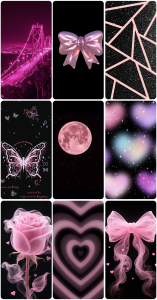 اسکرین شات 2 برنامه Black Art aesthetic Wallpaper