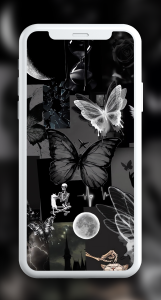 اسکرین شات 3 برنامه Black Aesthetic Wallpapers