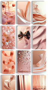 اسکرین شات 5 برنامه Rose Gold Wallpaper