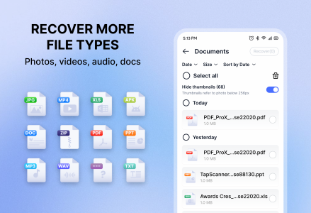 اسکرین شات 3 برنامه File Recovery - Photo Recovery